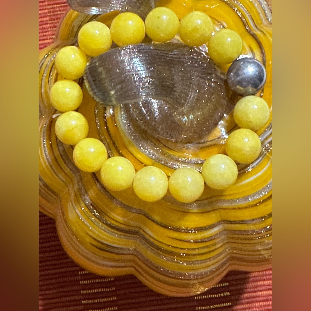 Yellow Topaz Gemstone Beads Bracelet
